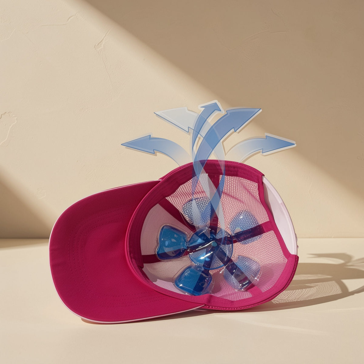 PVC cooling ice cap with ice crystal filling - view 4