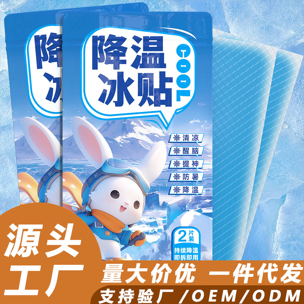 Cooling Ice Patches, Heat-Reducing Ice Patches, Summer Fishing Patches to Prevent Heatstroke, Refreshing Patches, Mobile Phone Cooling Patches, Cooling Patches for Student Military Training - image 2