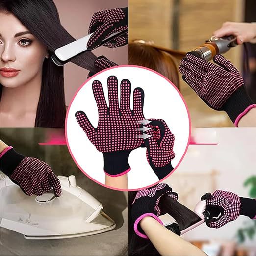 Heat-Resistant Anti-Scalding Dispensing Gloves for Hairdressing, Heat-Resistant Hairdressing Tools, Straightening and Curling Iron Accessories, Anti-Scalding Gl - image 4