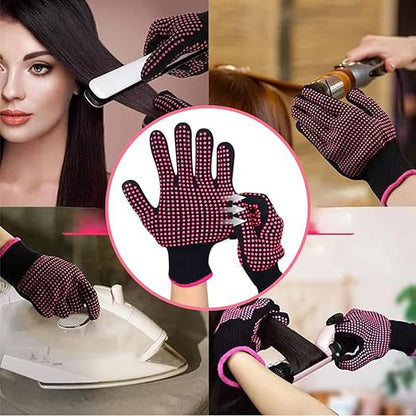 Heat-Resistant Anti-Scalding Dispensing Gloves for Hairdressing, Heat-Resistant Hairdressing Tools, Straightening and Curling Iron Accessories, Anti-Scalding Gl - image 4