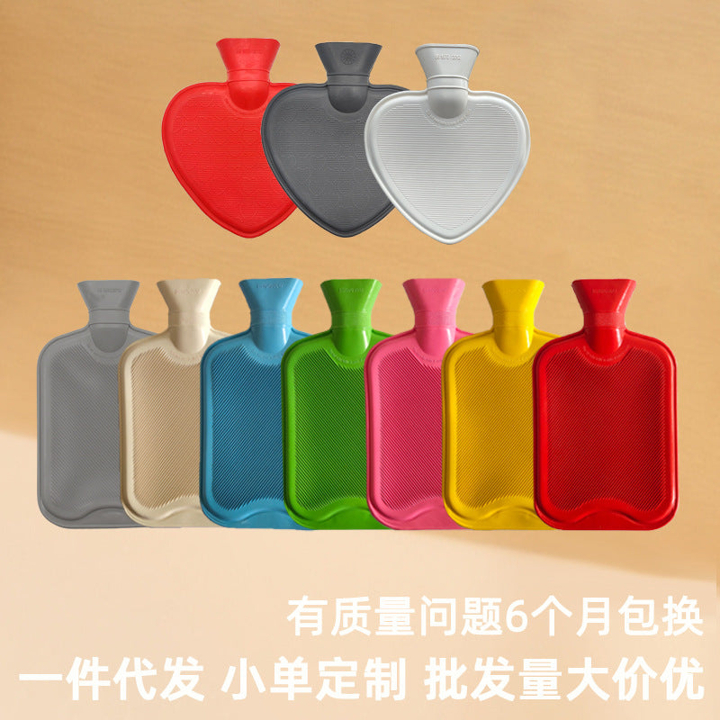 Cross-Border Export Explosion-Proof Hot Water Bag, New European Standard Bs Ce Hand Warmer Bag, Long U-Shaped Rubber Liner Hot Water Bag, Water-Filled - image 3