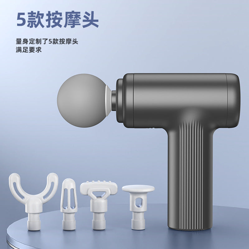 Multifunctional Household Fascia Gun Vibration Fitness Mini Massage Gun Smart Portable Muscle Relaxation Massager - image 2