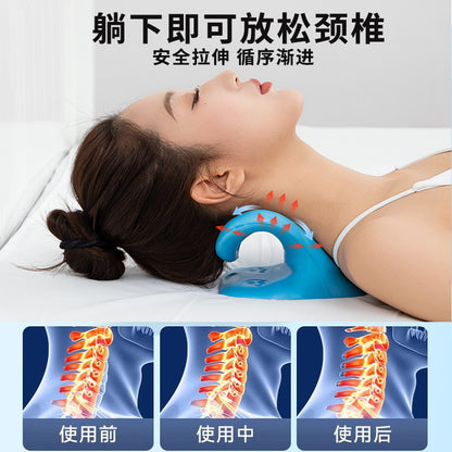 German New Model C-Type Cervical Traction Stretching Repair Massage Pillow, Cervical Pillow, Anti-Arch High Pillow, Neck Protection Pillow for People Who Often - image 4