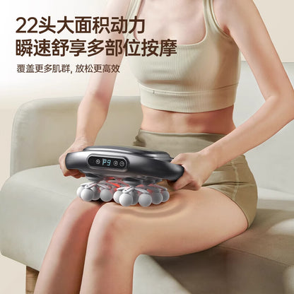 Factory-Delivered Chigo 22-Head Fascia Gun Muscle Massager Neck, Shoulder, Waist and Back Deep Relaxation Full Body Massager - image 4
