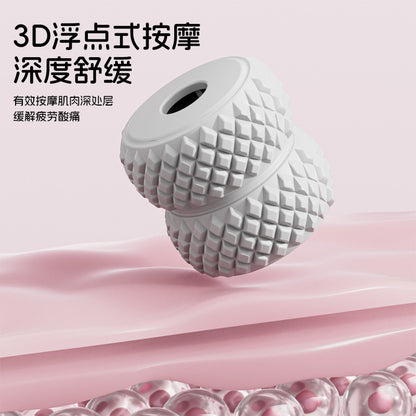 40-Wheel New Detachable Ring Leg Clamp Yoga Wheel Roller Leg Deep Muscle Relaxation Fitness Massage Equipment - image 2