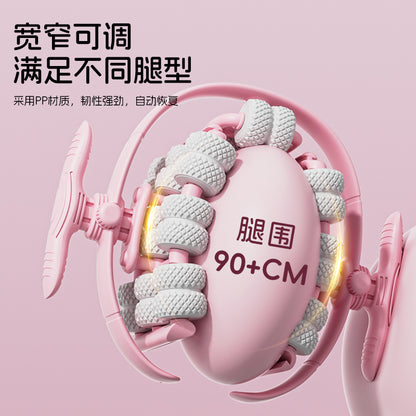 40-Wheel New Detachable Ring Leg Clamp Yoga Wheel Roller Leg Deep Muscle Relaxation Fitness Massage Equipment - image 4