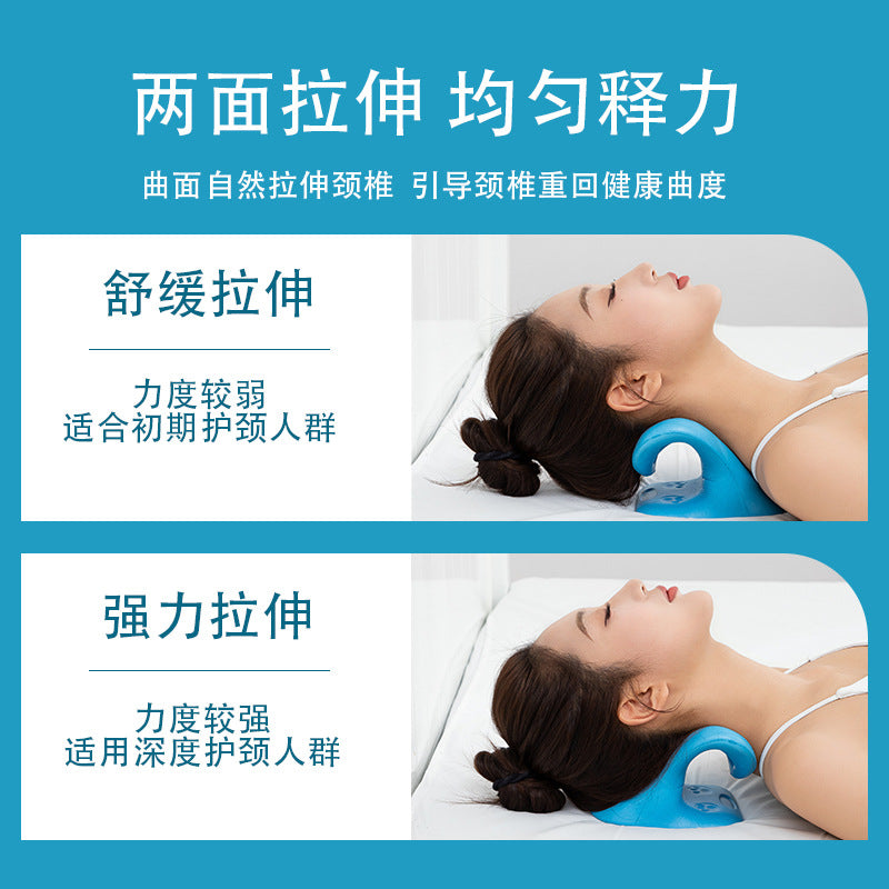 Newly Upgraded C-Shaped Cervical Massage Pillow for Stretching and Correcting Shoulder and Neck Posture, Relieving Hunchback Curvature, Gravity Acupressure Cerv - image 3