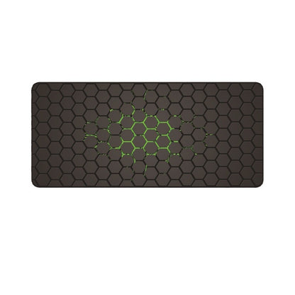 Cross-Border Honeycomb Mouse Pad Mechanical Diagram Stain-Resistant Gaming Computer Keyboard Black Mouse Pad Extra Long Heat Transfer Desk Pad - image 5