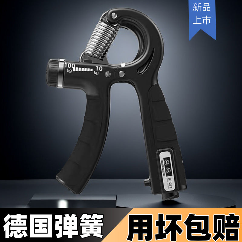 Intelligent Counting 10-100kg Adjustable Grip Strength Device, Unisex Sports Fitness Hand Muscle Strength Device - image 1