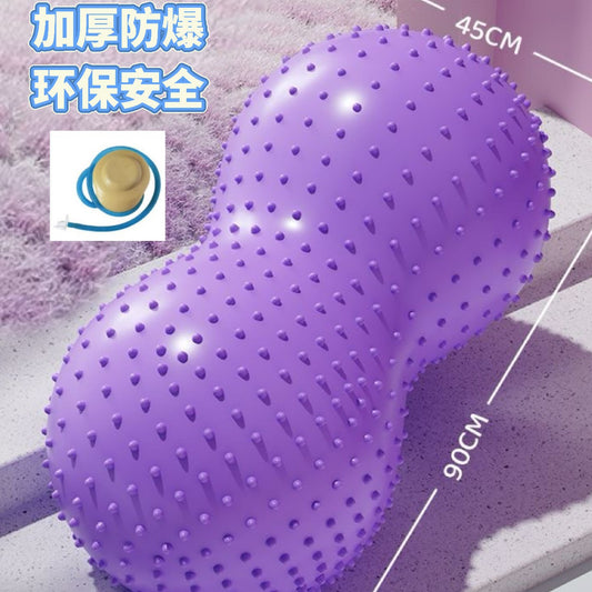 New Pvc Thickened Explosion-Proof Massage Peanut Ball Cylindrical Massage Yoga Ball Children's Sensory Integration Training Sports Equipment - image 1
