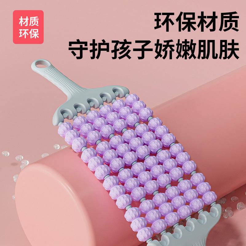 Langya Massage Stick Yoga Soothing Muscle Relaxation Roller Six Rows of All-Round Bendable Back Roller - image 2