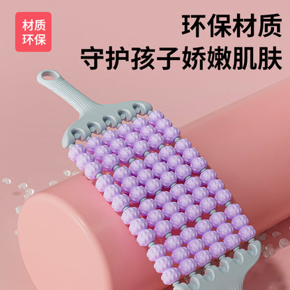 Langya Massage Stick Yoga Soothing Muscle Relaxation Roller Six Rows of All-Round Bendable Back Roller - image 2