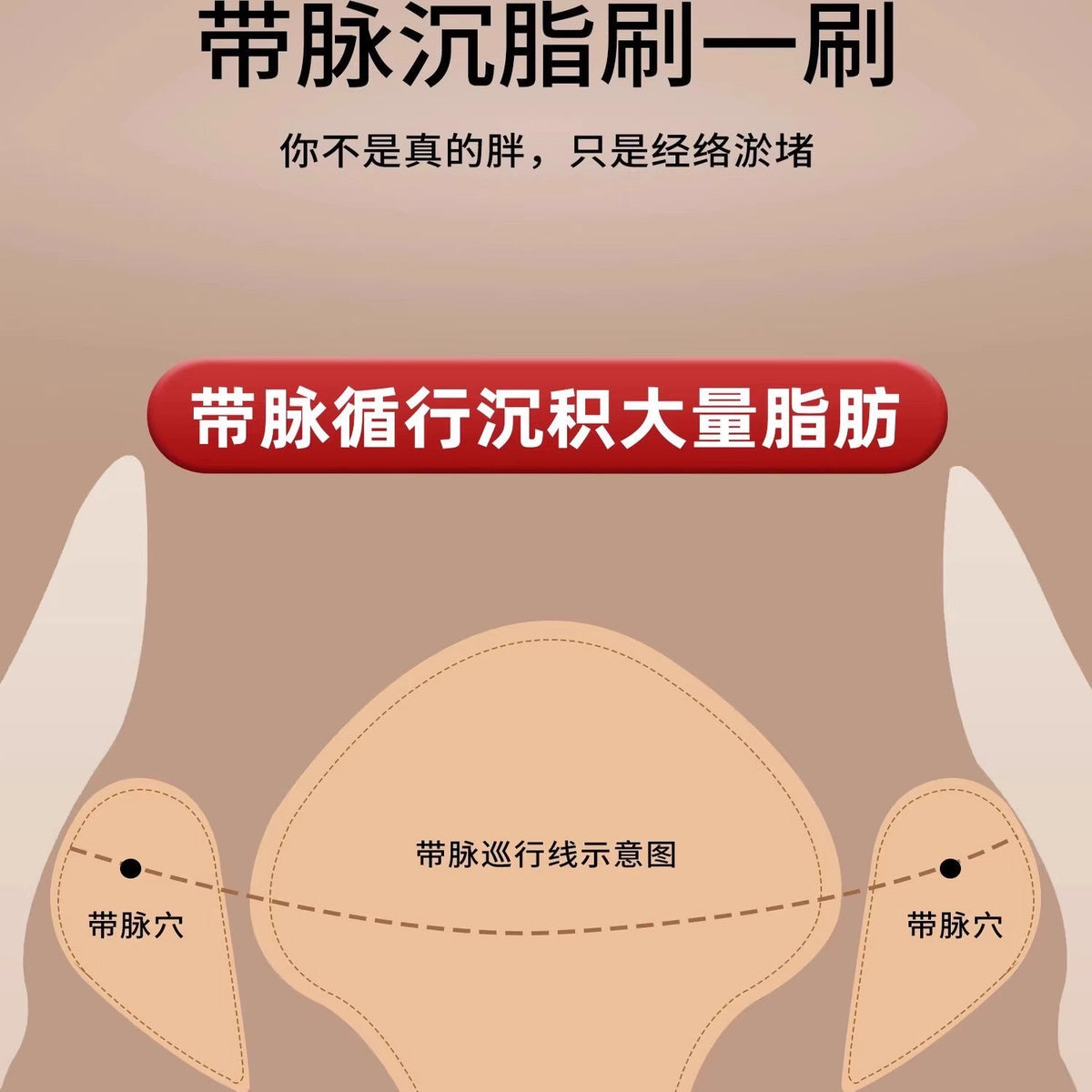 Sandalwood Meridian Brush, Belly, Head Comb, Leg and Back Scraping, Whole Body Universal Belt Pulse Dredging Massage and Abdominal Rubbing Tool - image 2