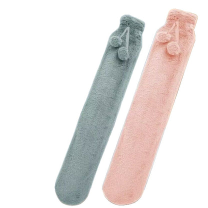 Cross-Border Pvc Long Hot Water Bottle Plush Extra-Large Hand Warmer Water Bag Explosion-Proof for Stomach Warming Student Bed Warmer Body Warmer - image 5