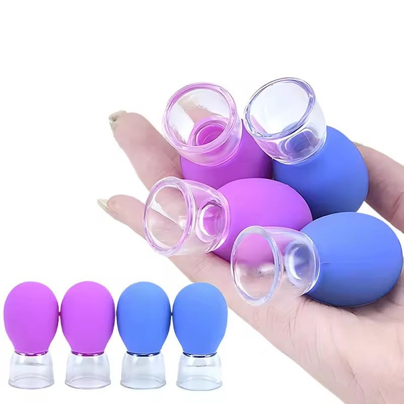 Facial Cupping Device, Silicone Vacuum Cup, Face Lifting, Tendon Pulling, Cupping Massage, Meridian Dredging - image 2