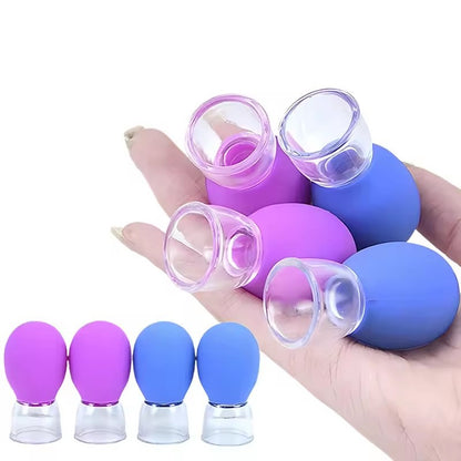Facial Cupping Device, Silicone Vacuum Cup, Face Lifting, Tendon Pulling, Cupping Massage, Meridian Dredging - image 2