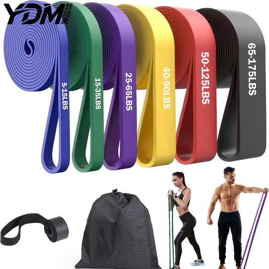 Resistance Band Elastic Band Fitness Squat Explosive Strength Training Chest Muscle Pull-Up Tension Rope Yoga Tension Band - image 1