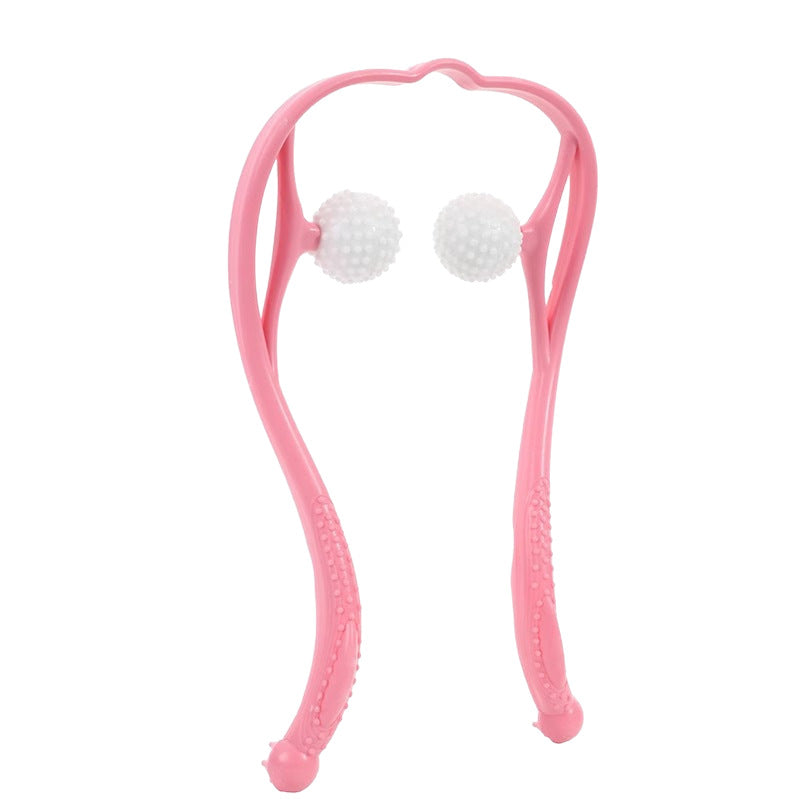 # Manual Cervical Spine Massager Neck Shoulder and Neck Roller Meridian Clip Neck Handheld Massage Cervical Spine Gadget - image 5