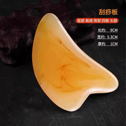 Resin Scraping Stick, Facial Scraping Board, Facial Gua Sha Board, Eye Acupoint Stick, Head Therapy Massager - image 4