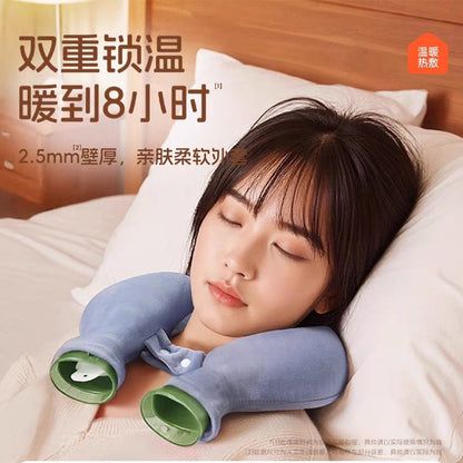 Special Hot Water Bottle for Cervical Spine, Water-Filled Hot Water Bottle, Hot Compress for Neck, Hanging Shoulder, Shoulder, Neck, Head, Neck Scarf, U-Shaped Pillow - image 1