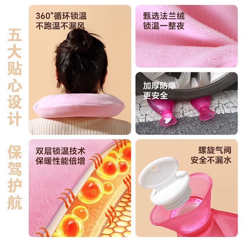 Special Hot Water Bottle for Cervical Spine, Water-Filled Hot Water Bottle, Hot Compress for Neck, Hanging Shoulder, Shoulder, Neck, Head, Neck Scarf, U-Shaped Pillow - image 4