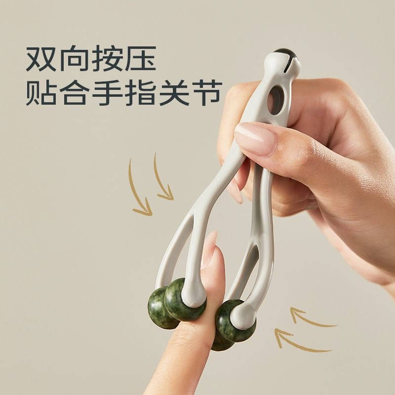 Natural Jade Finger Massager Hand Joint Roller Type Acupoint Pressure Clip Mouse Comic Hand Manufacturer Dropshipping - image 3