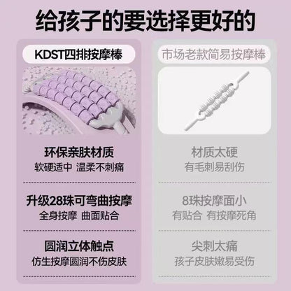 Flexible Massage Stick, Mace, Children's Massage Stick, Leg Muscle Relaxer, Roller, Yoga Sensory Training Massage - image 3
