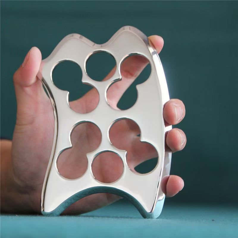 Source Manufacturer Stainless Steel Thickened Ten-Hole Fascia Knife for Deep Massage, Professional-Grade Multifunctional Knife - image 1