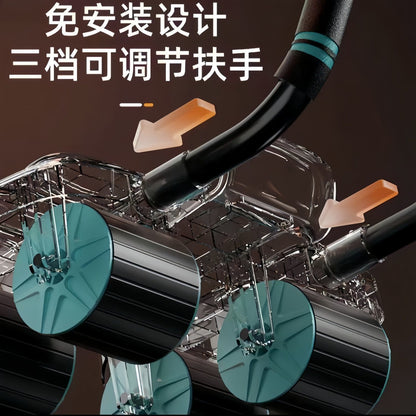 Abdominal Wheel Automatic Rebound 2025 6 Elbow Support 4 Wheel Abdominal Wheel Abdominal Muscle Wheel Home Abdominal Roller Fitness - image 3