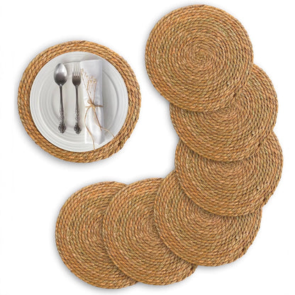 Straw Woven Placemats, Heat Insulation Mats, Cup Mats, Bowl Mats, Western-Style Placemats, Japanese-Style Table Mats, Round Seat Cushions, Pot Mats, Japanese-St - image 1