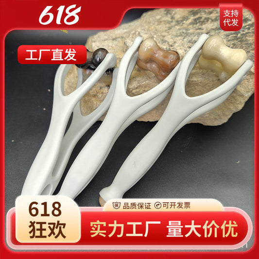 Horn Finger Massager Joint Massage Finger Rolling Wheel Scraper Finger Meridian Artifact Multi-Functional Clip - image 1