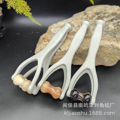 Horn Finger Massager Joint Massage Finger Rolling Wheel Scraper Finger Meridian Artifact Multi-Functional Clip - image 2