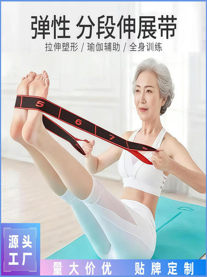 Digital Resistance Bands, Elastic Bands for Beginners and Experienced Users, Yoga Stretching, Men's and Women's Fitness, Strength Recovery Training, Stretching - image 1