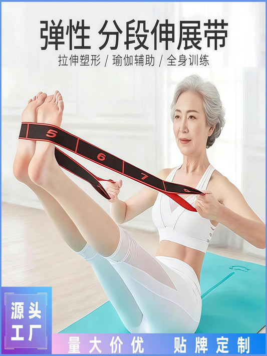 Digital Resistance Bands, Elastic Bands for Beginners and Experienced Users, Yoga Stretching, Men's and Women's Fitness, Strength Recovery Training, Stretching - image 1