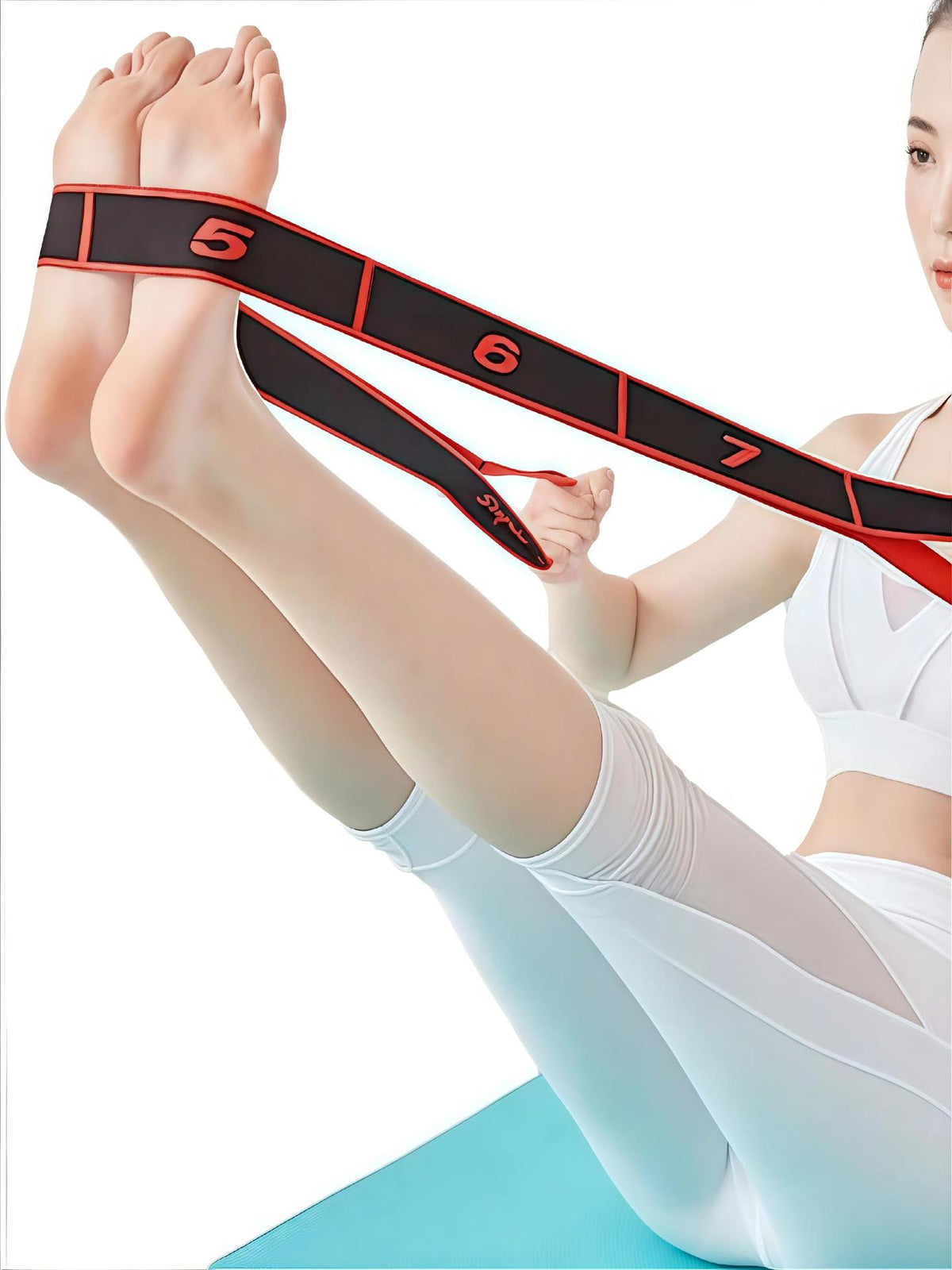 Digital Resistance Bands, Elastic Bands for Beginners and Experienced Users, Yoga Stretching, Men's and Women's Fitness, Strength Recovery Training, Stretching - image 5