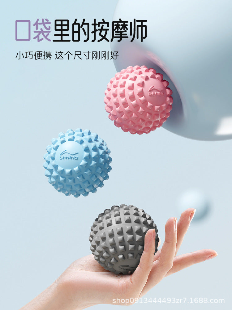 Li Ning Plantar Fascia Ball Massage Ball Muscle Relaxation Meridian Ball Sole Waist Back Fitness Yoga Shoulder and Neck Membrane Ball - image 3