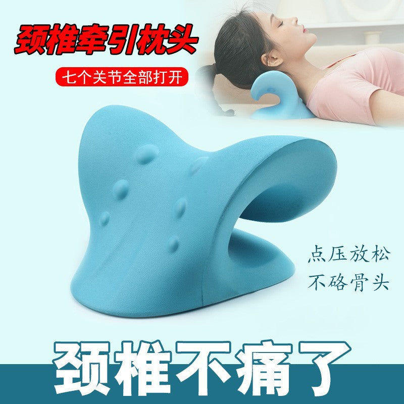 Cervical Spine Pillow Massage Neck Soothing Device Massage Pillow Cervical Spine Corrector Home Shoulder and Neck Relaxation U-Shaped Pillow Functional Neck - image 4