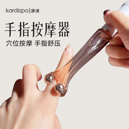 Finger Roller Massager 4 Magnetic Beads Clip Finger Joint Massager Tiger Mouth Hand Numbness Whitening Thin Hand 5 Bead Massage Stick - image 2