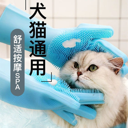 Popular Silicone Food-Grade Bath Brush for Pets, Safe and Non-Toxic, Essential for Deep Cleaning, Comfortable Massage, and Care - image 1