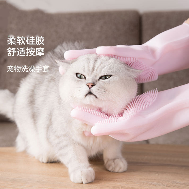 Popular Silicone Food-Grade Bath Brush for Pets, Safe and Non-Toxic, Essential for Deep Cleaning, Comfortable Massage, and Care - image 3