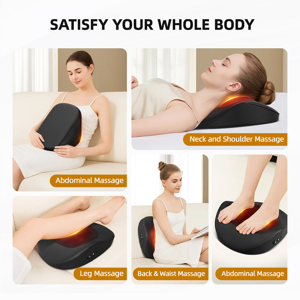Smart Massage Cushion 3 Speed Multifunction Neck Back Shoulder Massager With…