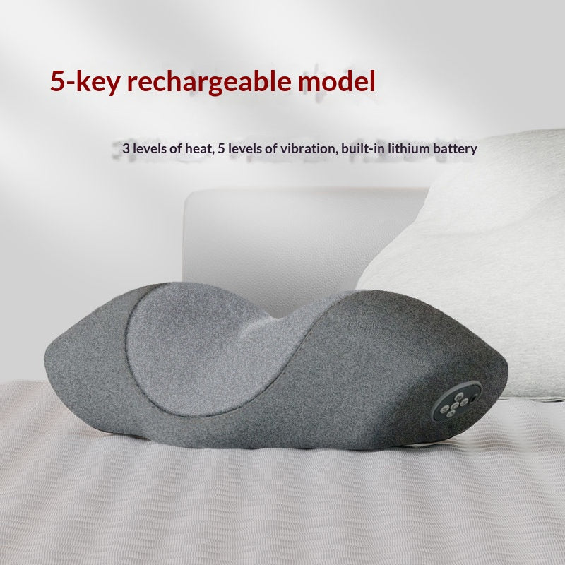 Vibration-heated Cervical Massage Pillow