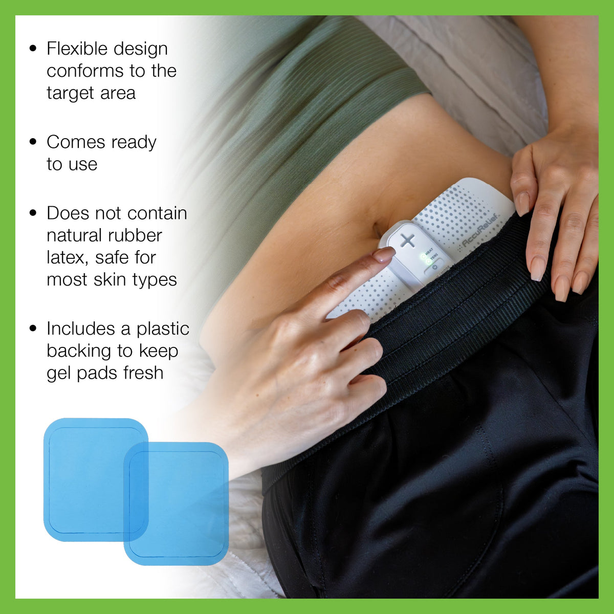 AccuRelief Menstrual Pain Relief TENS Unit Replacement Pads