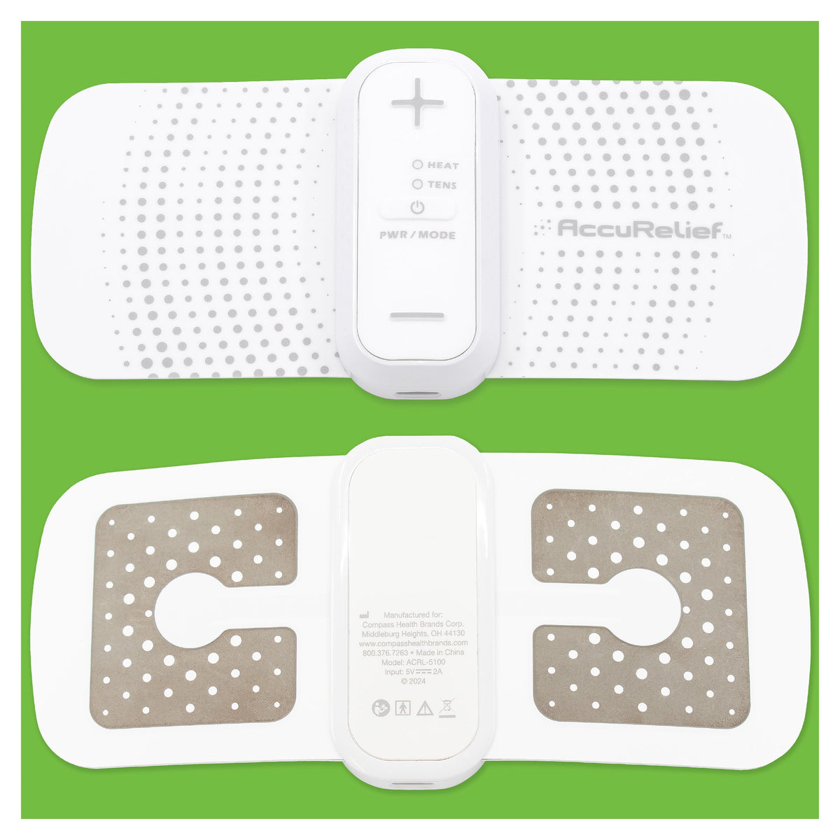 AccuRelief Period Pain TENS Unit with Heat
