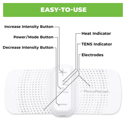 AccuRelief Period Pain TENS Unit with Heat