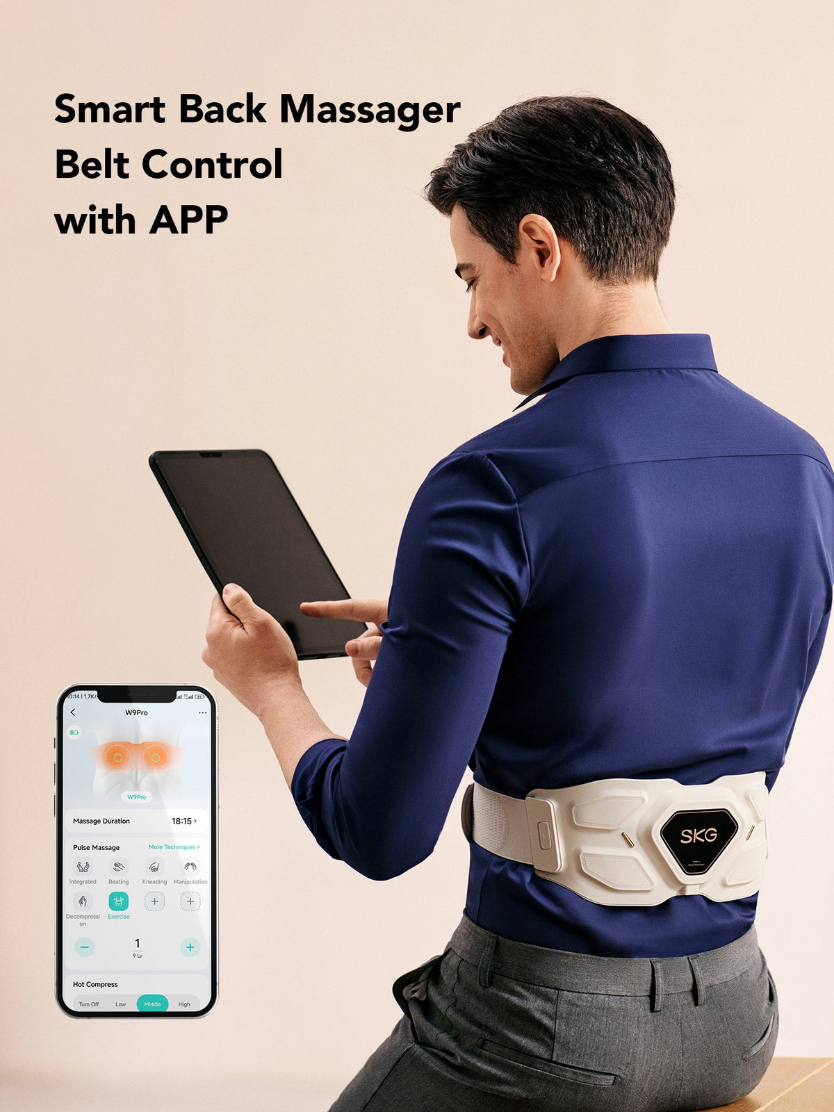 SKG W9 Pro Lower Back  Massager