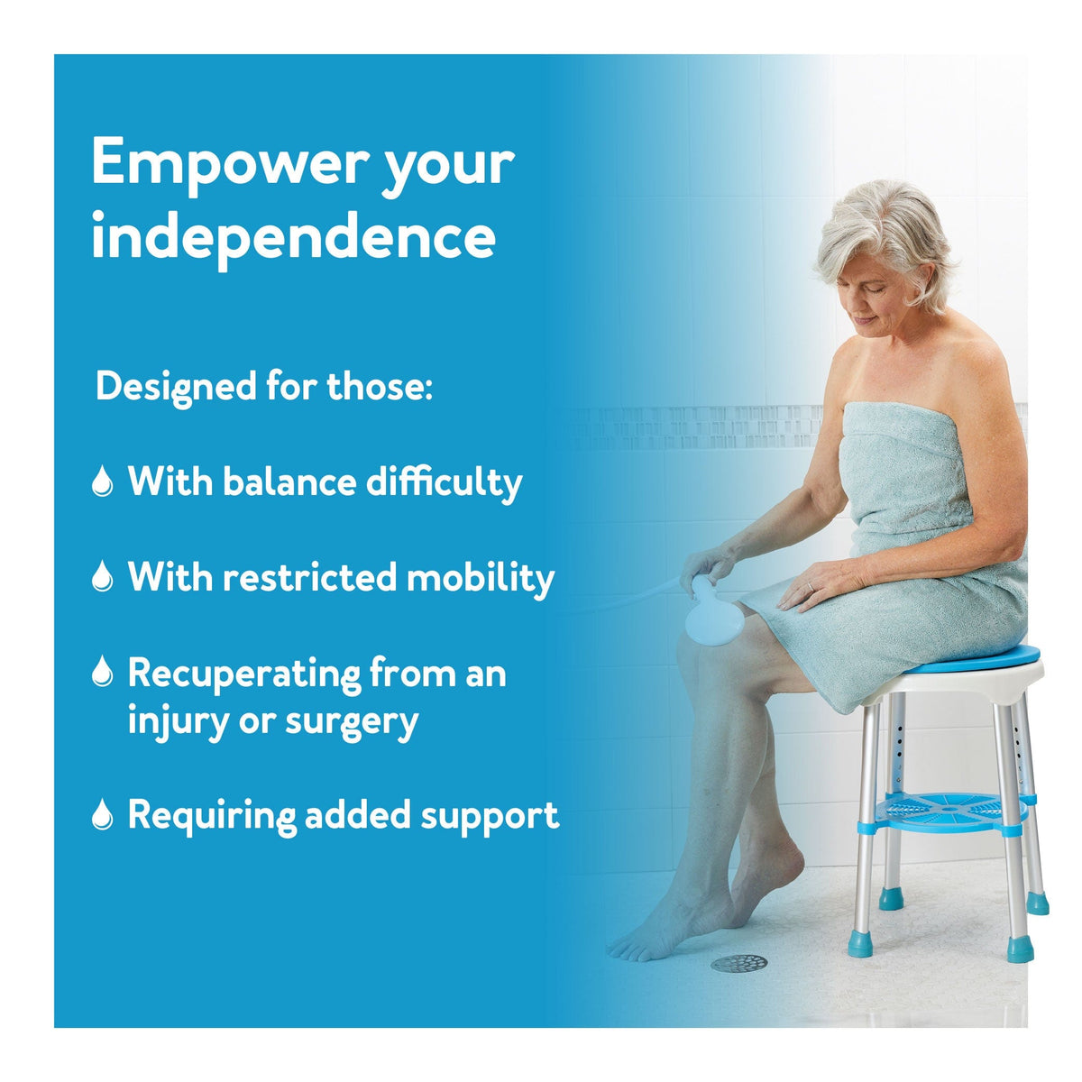 Carex EZ Swivel Stool