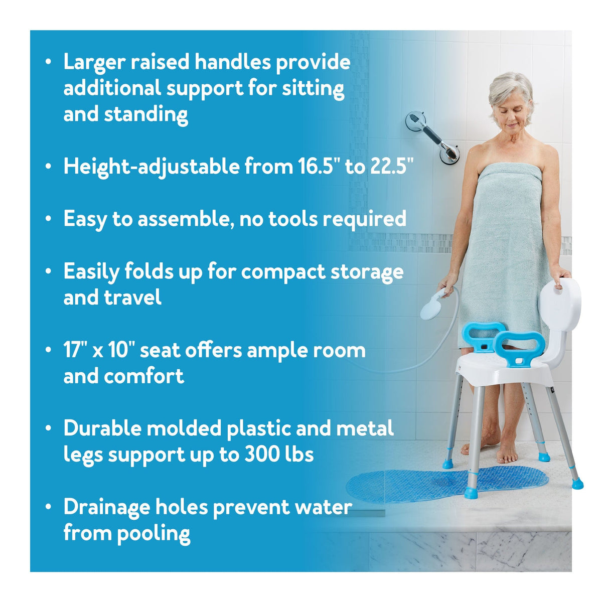 Carex E-Z Bath & Shower Seat with Handles