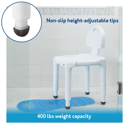 Carex Universal Bath Seat with Back