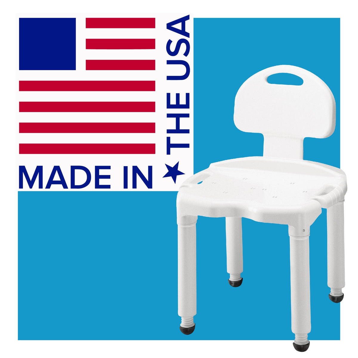 Carex Universal Bath Seat with Back